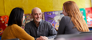 Counseling Psychology faculty in a classroom on Marquette University campus