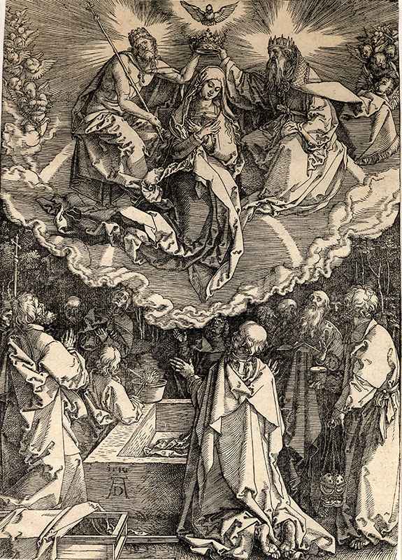 Albrecht Durer (German, 1471 – 1528), Assumption and Coronation of Virgin (from Life of the Virgin), 1510
