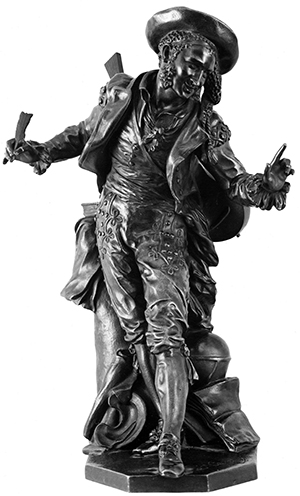 Jean-Baptiste Carpeaux bronze sculpture of Figaro