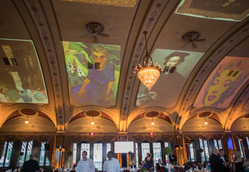 A picture from an event hosted my the Haggerty Museum of art at the Wisconsin Club