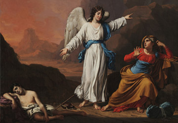 Joseph Paelinck's painting Hagar and Ishmael in the Wilderness