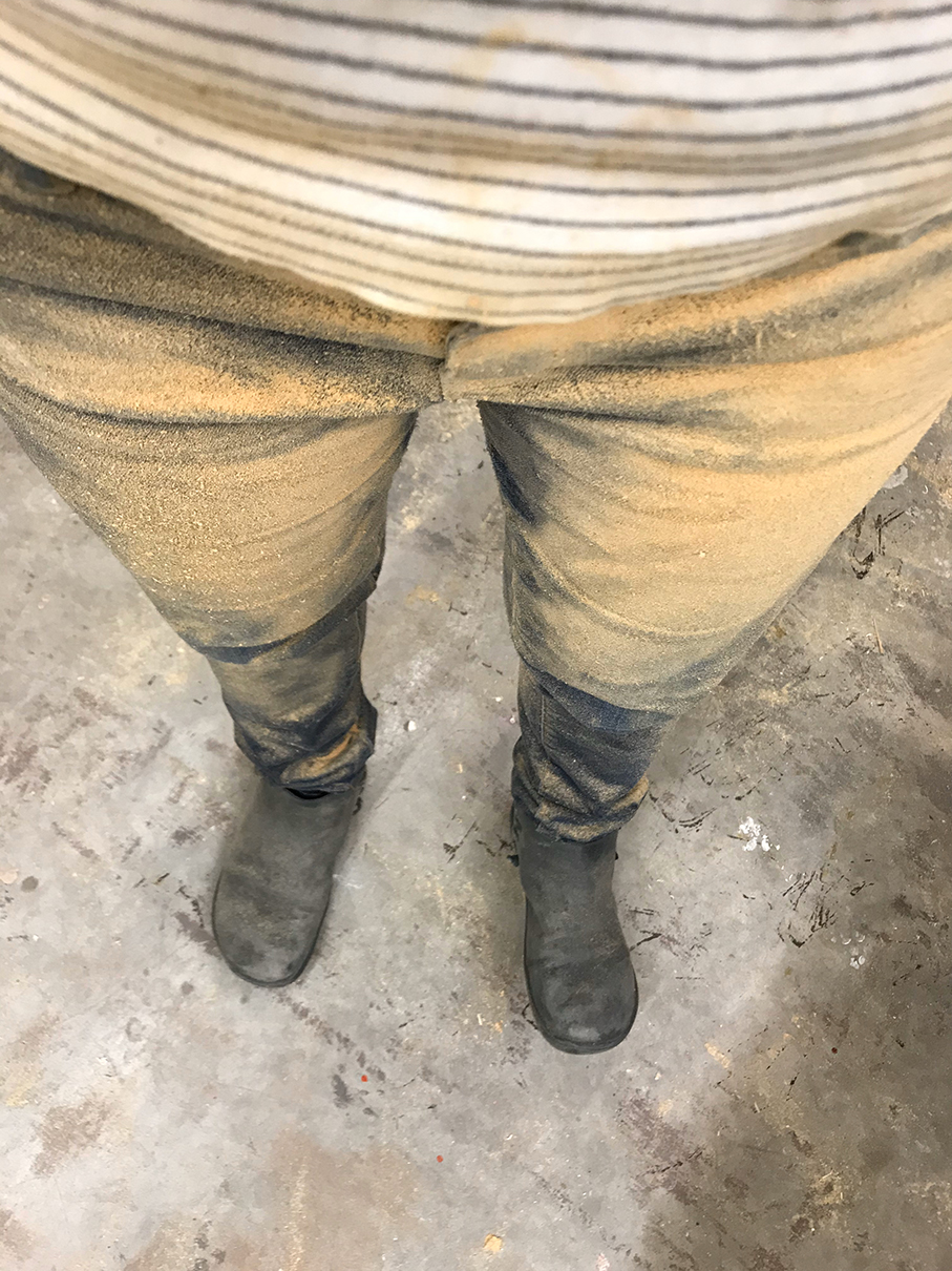 Dust work clothes 