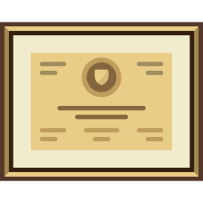 Animated image of a diploma.
