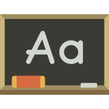 Animated image of a chalkboard.