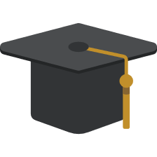 Animated image of a graduation cap.
