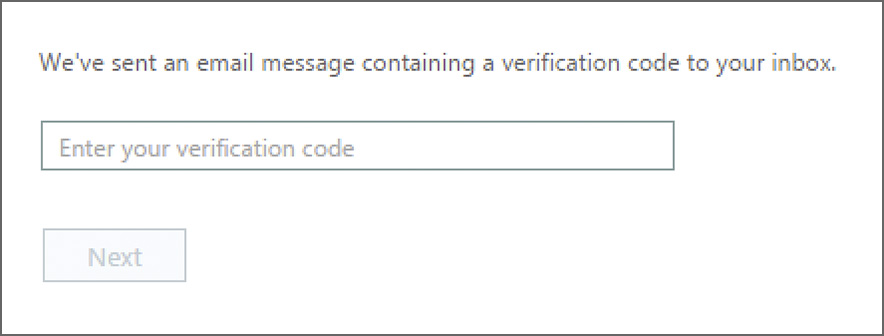 verify email code