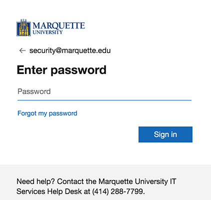Duo login enter password