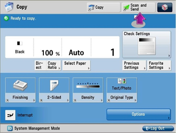 Scan and Send shows top right.