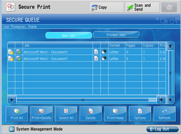 The item selected above has been deleted.