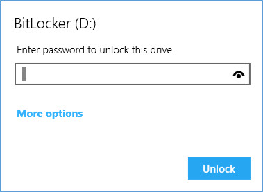 Enter password to unlock this drive.