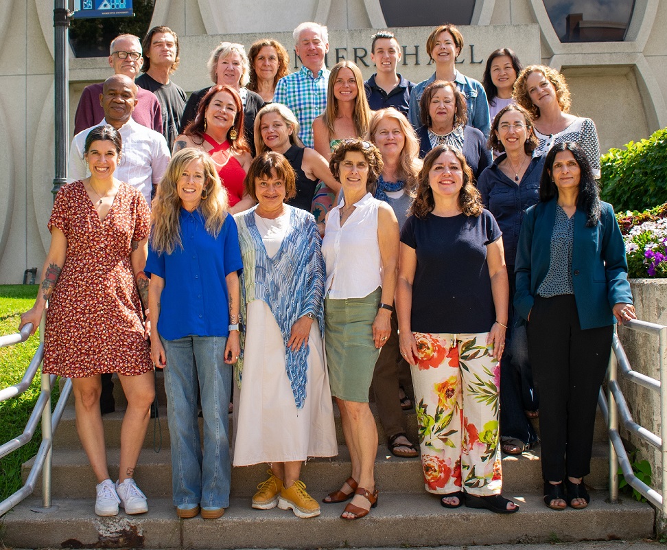 LLAC faculty on stairs fall 2025