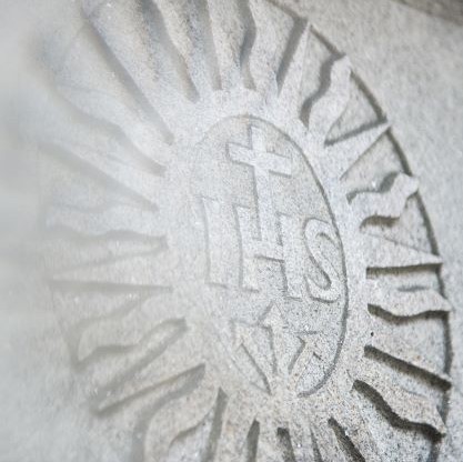 IHS emblem from Gesu Church