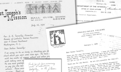 collage of digitized historical letters from the bcim collection