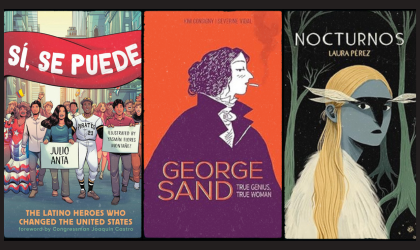 covers of three graphic novels