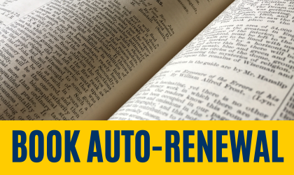 book auto renewal