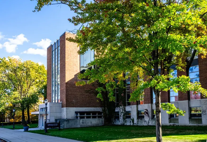 Exterior of Lemonis Center for Student Success