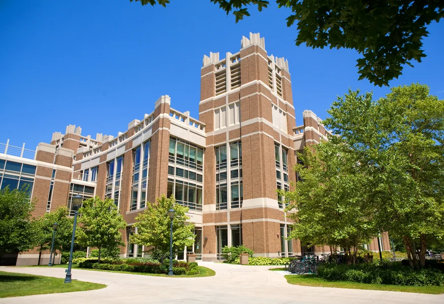 Exterior of Raynor Library