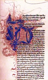 Illuminated Text illustration from De Civitate Dei
