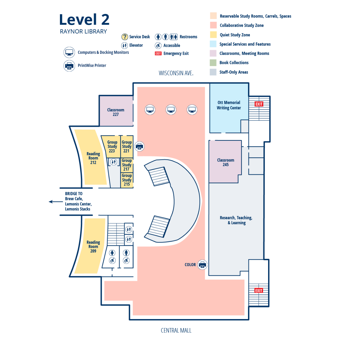 Raynor Second Floor Map