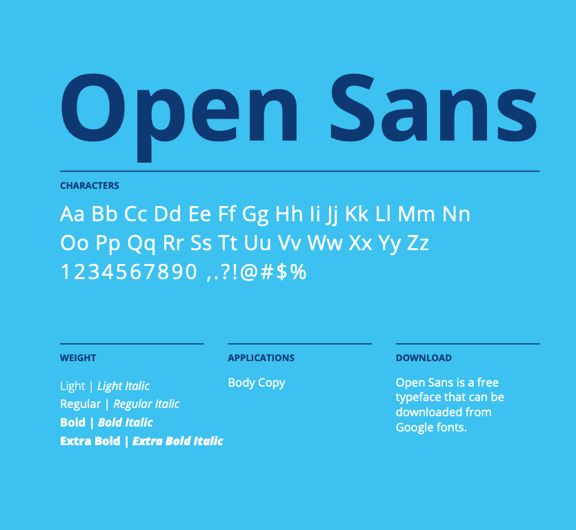 Open Sans font