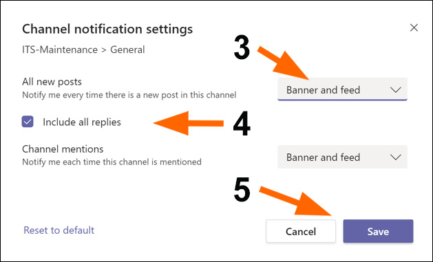 Save Channel Notification