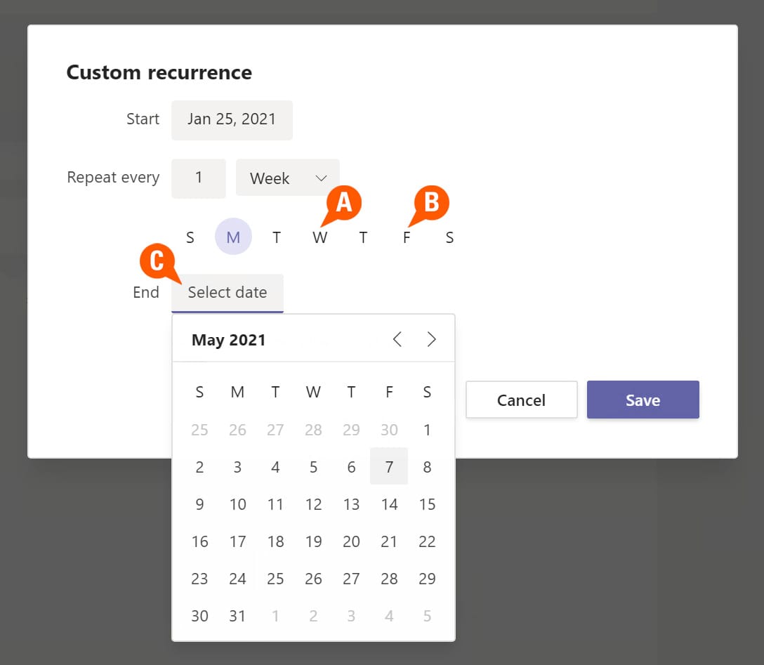 Schedule Recurring Teams Channel Meetings In Teams Calendar