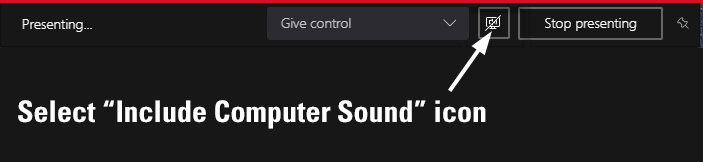 Include sound icon