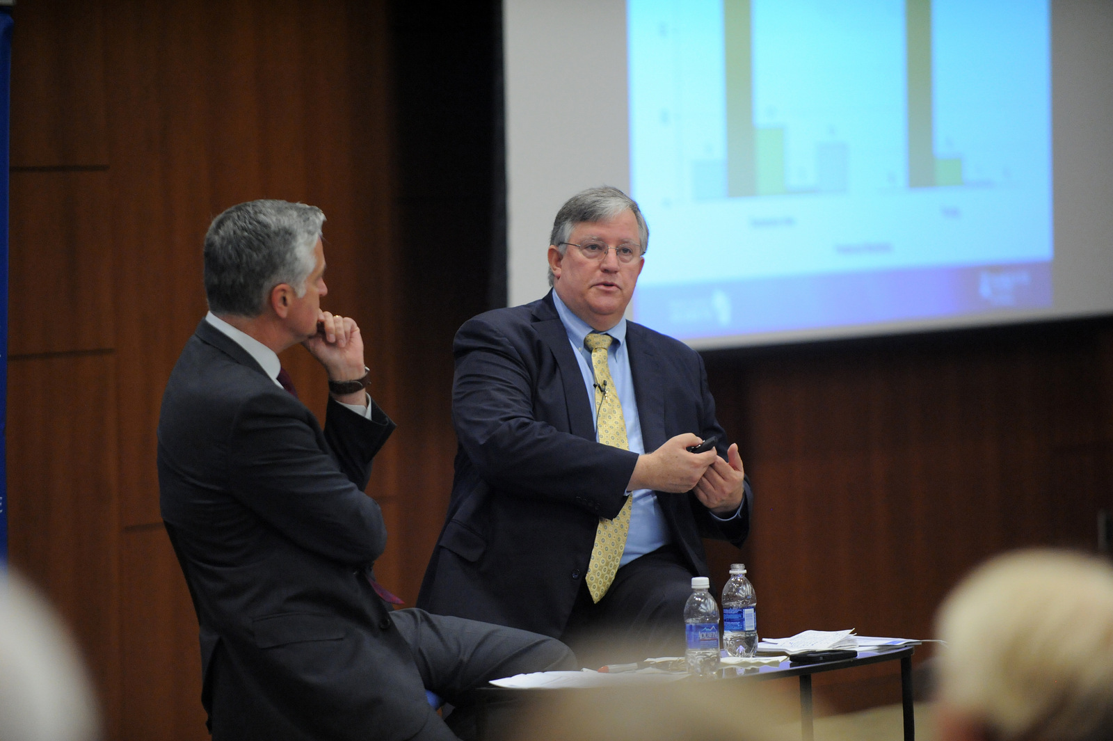 Charles Franklin discusses the results of a Marquette Law Poll with Mike Gousha in September 2019