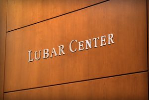 Lubar Center signage