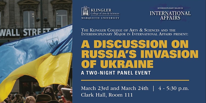 Panel on Russia's invasion of Ukraine event image