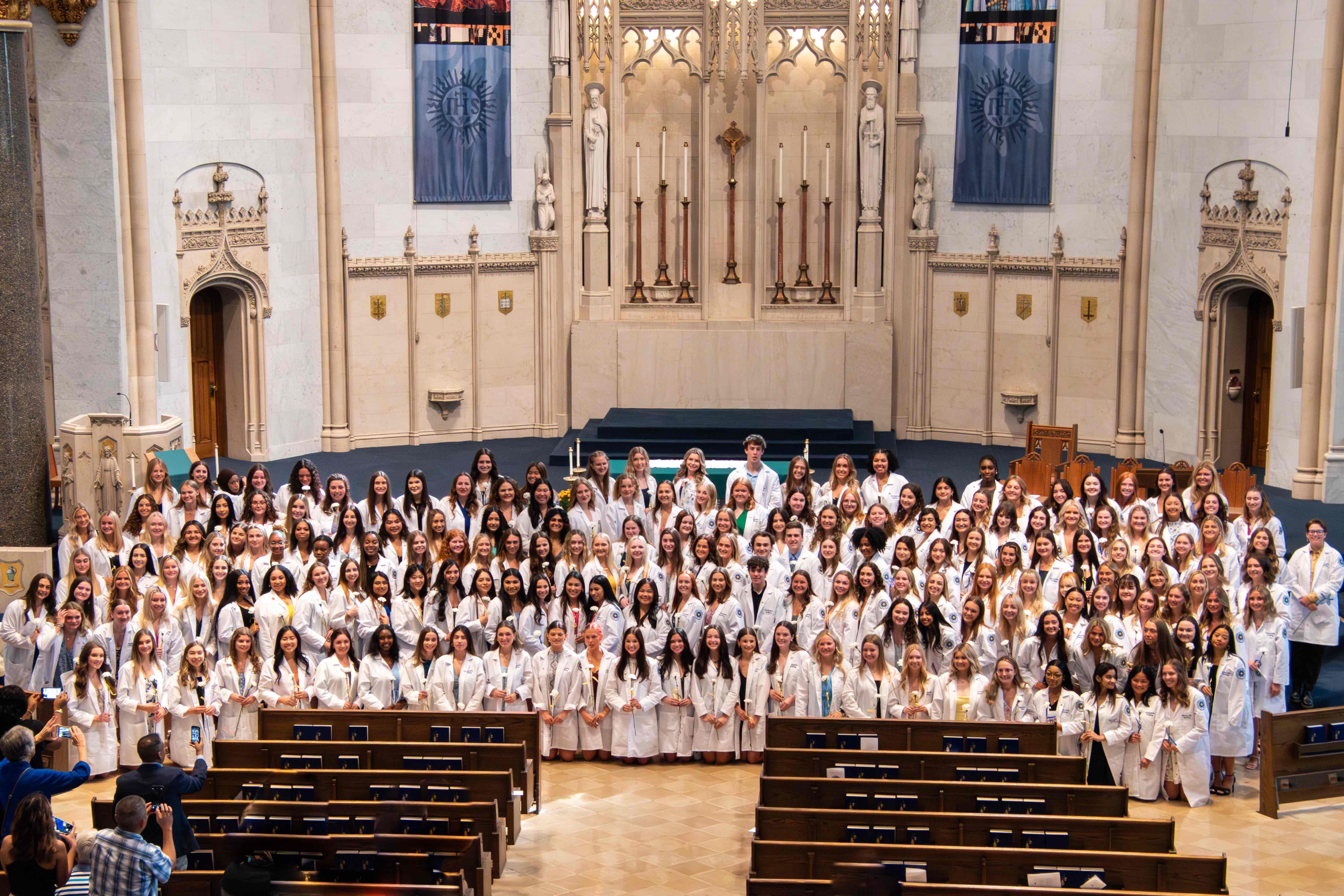 A group photo of Marquette nursing students
