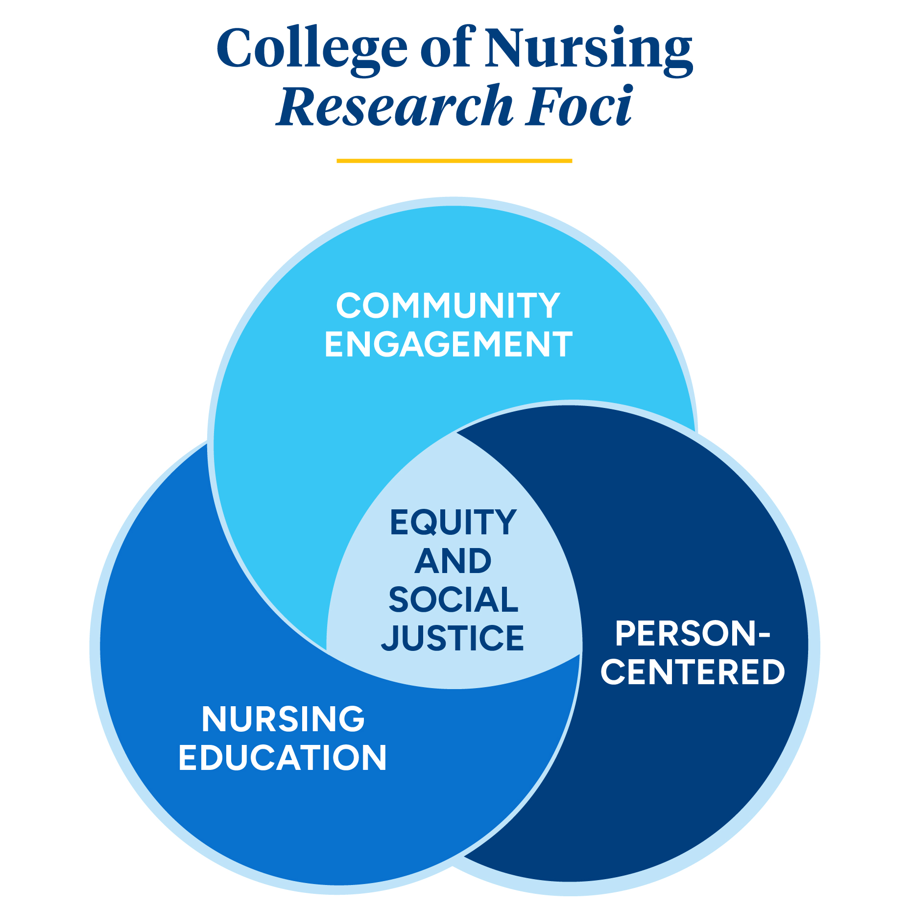 Marquette Nursing research foci graphic