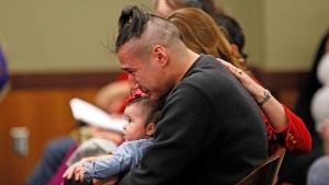 Dad and child in court