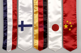 Graduation flag sashes