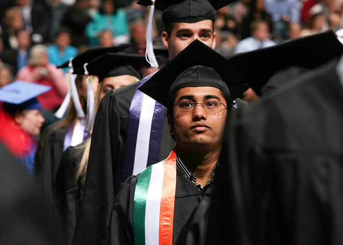 A graduating international student at Marquette University