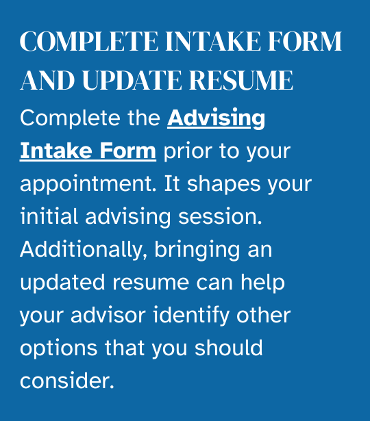 Advising Intake Form