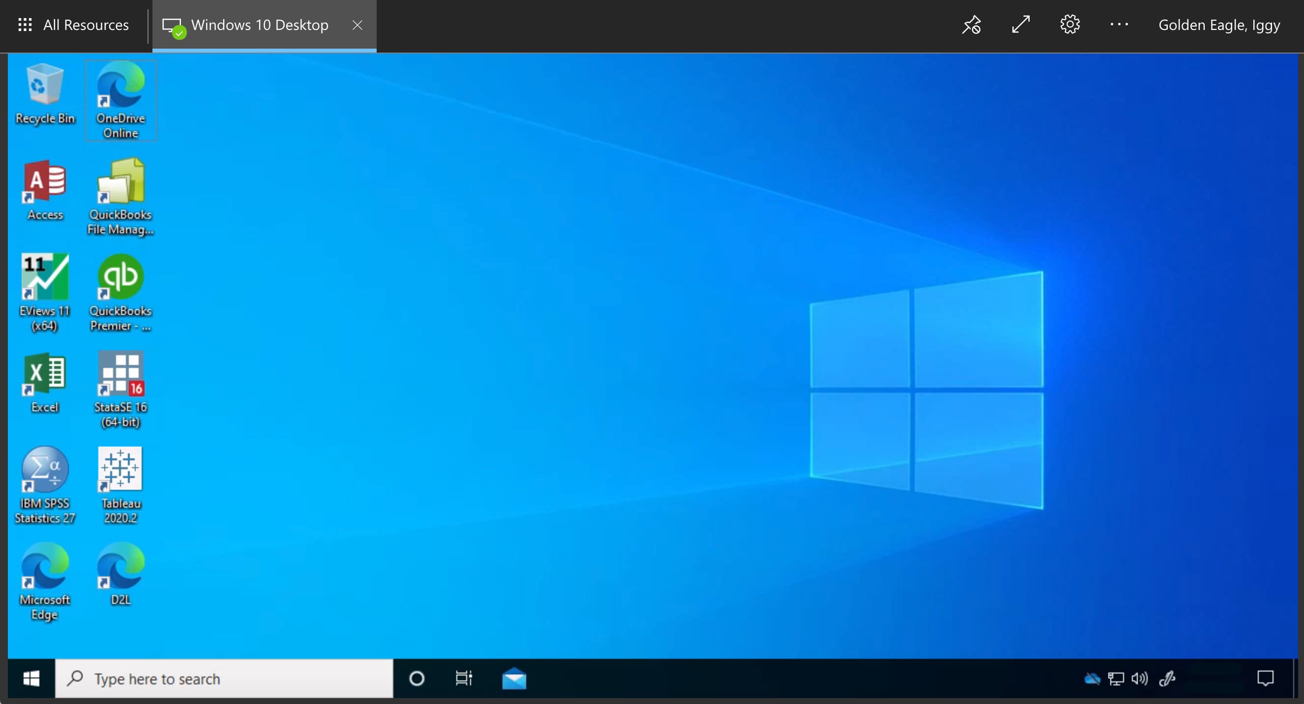 Windows 10 desktop