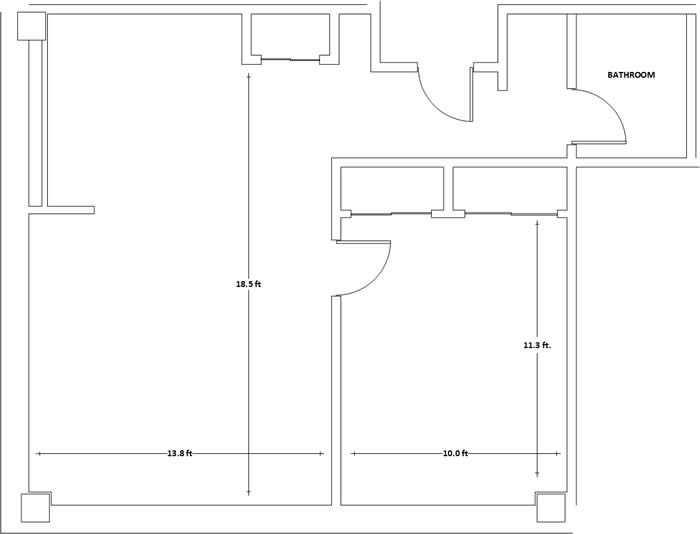 Humphrey Hall Double Floor Plan layout