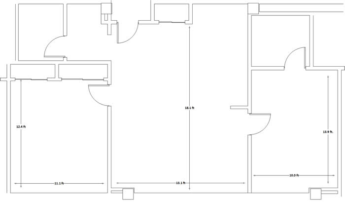 Humphrey Hall Quad room floor plan