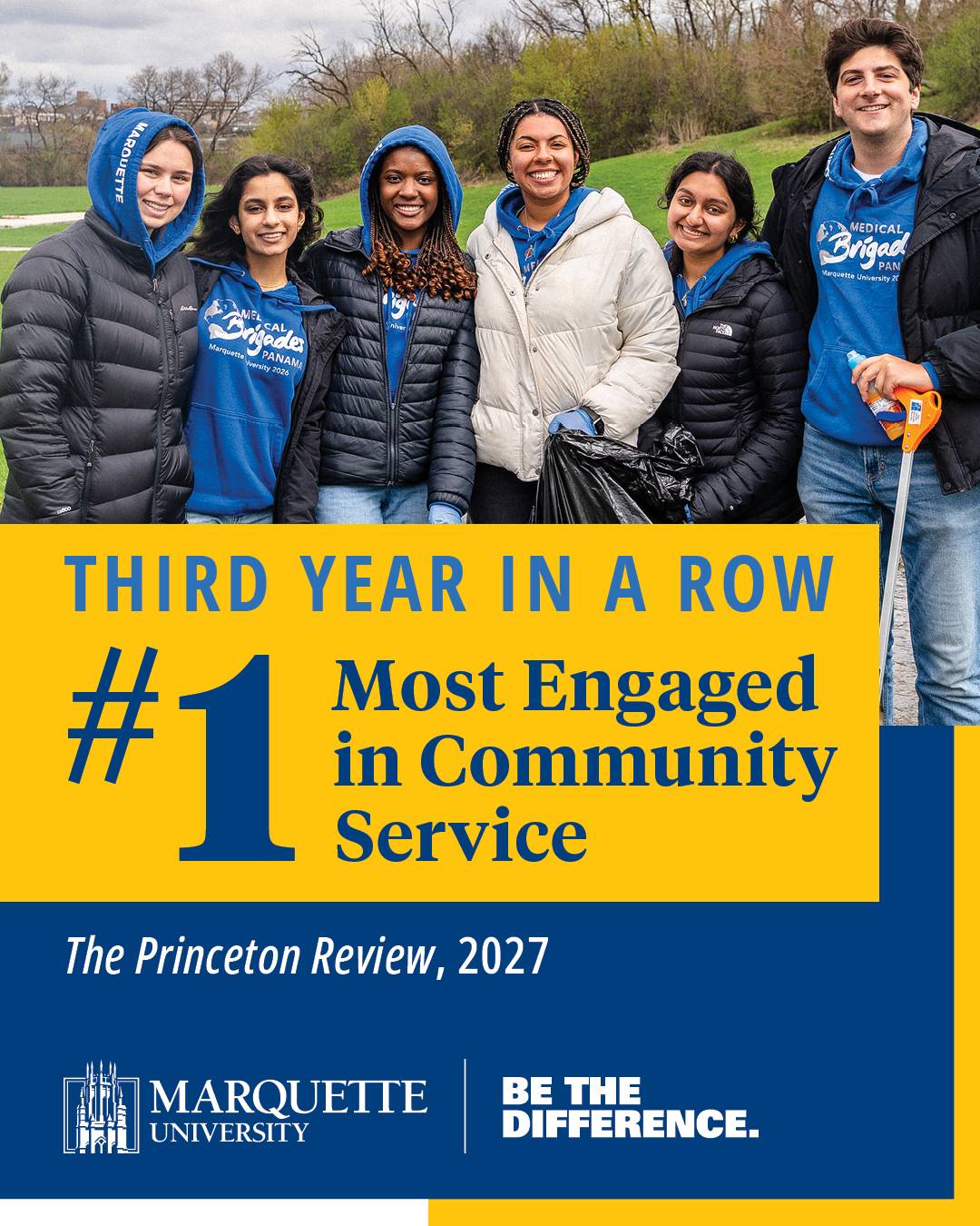 #1 in community service 2027