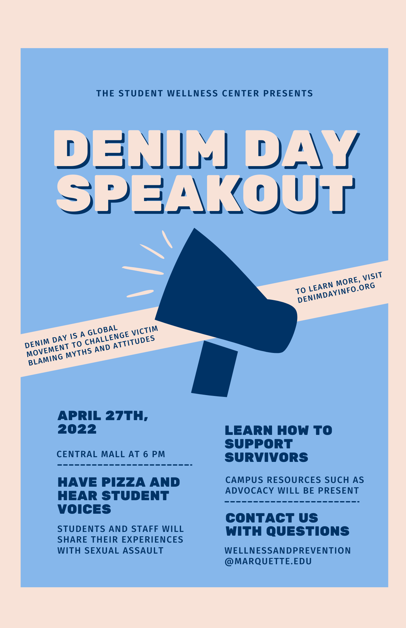 denim day 2022 speak out flyer