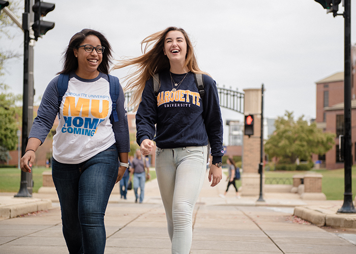      Students Walking on Campus               