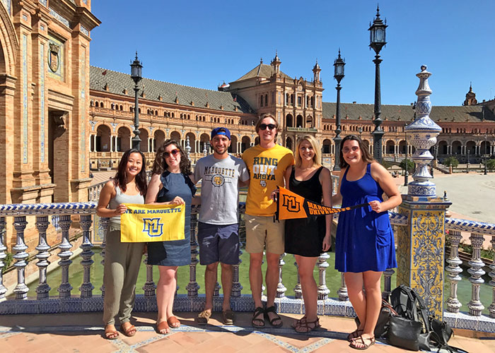 Students in Seville, Spain