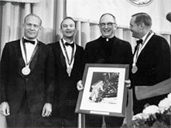 Apollo 11 Astronauts Receiving Pere Marquette Award