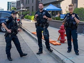 Marquette University Police Department (MUPD) on move in day
