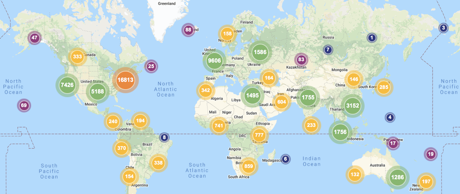 E-publications map