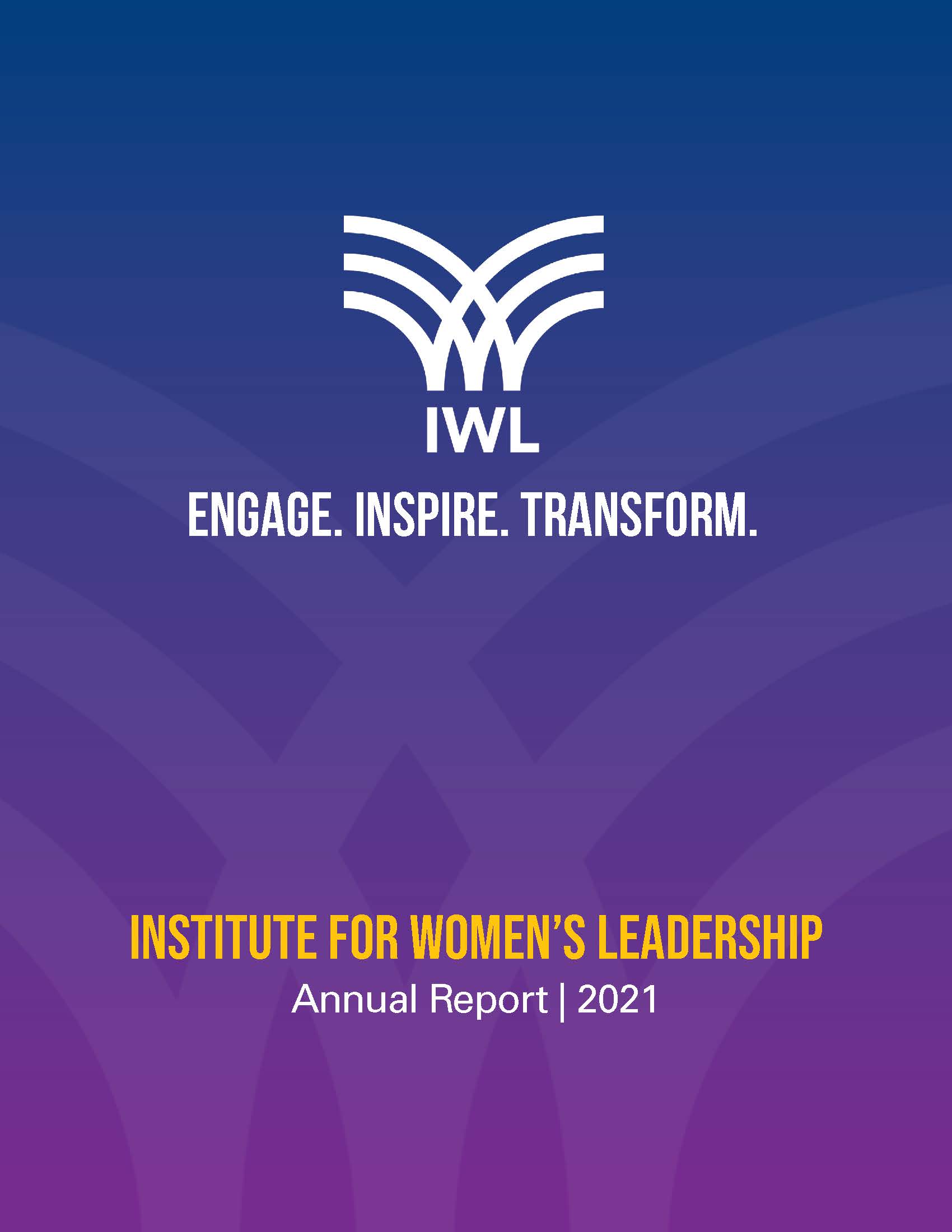 cover page for 2021 IWL Annual Report