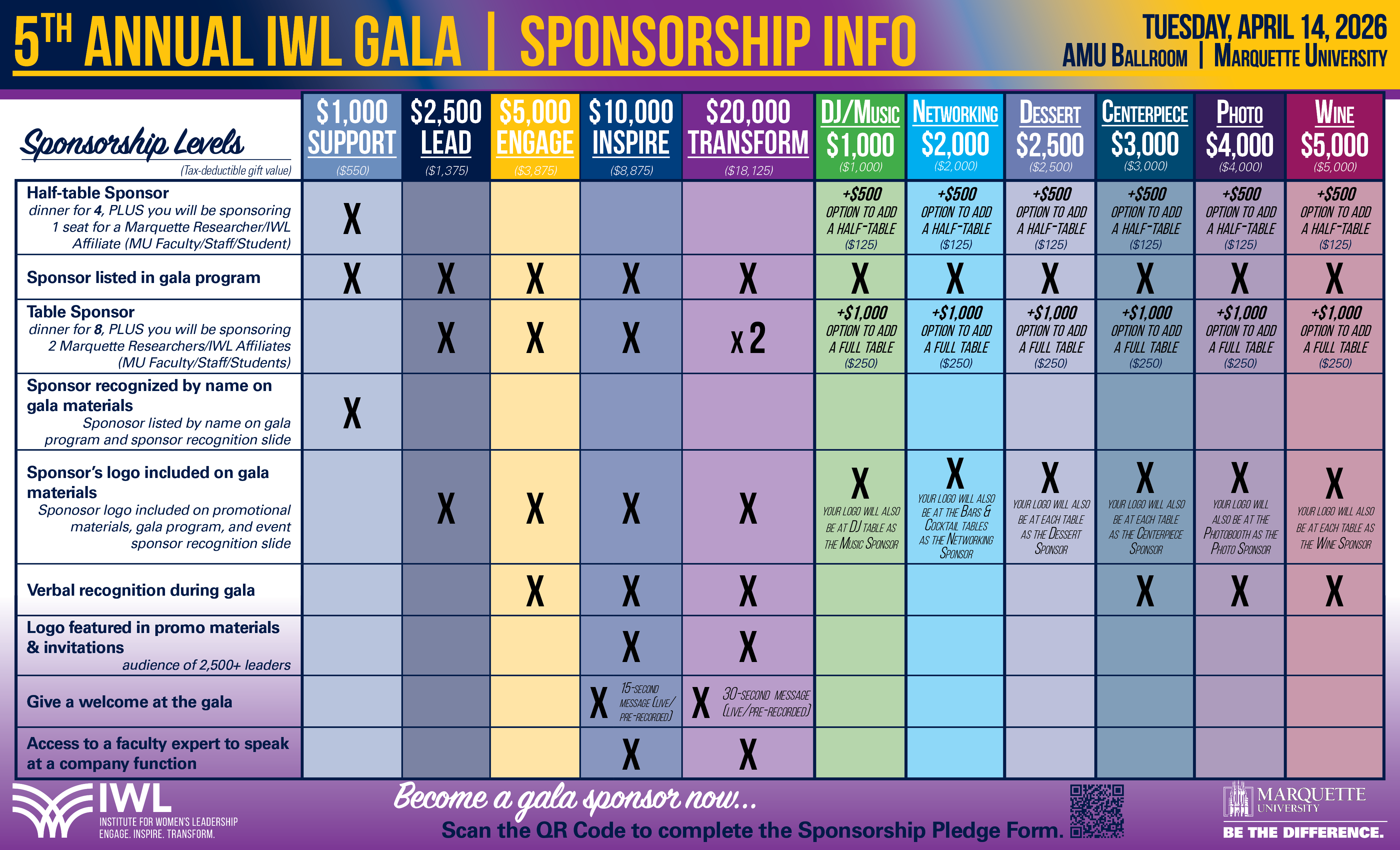 2026 IWL Gala - Sponsorship 1-pager
